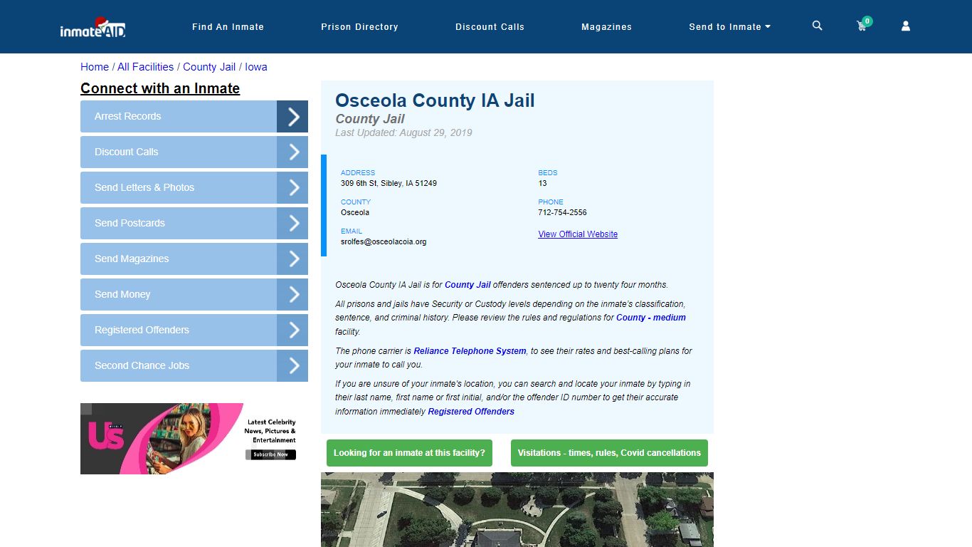 Osceola County IA Jail - Inmate Locator - Sibley, IA